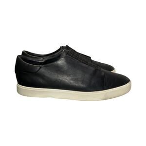 Vince Blair Black Leather Slip-On Sneakers Women’s 10 EU 40 Casual Shoes